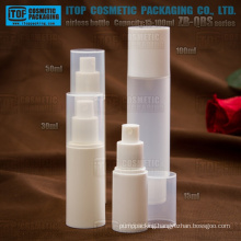 ZB-QBS Series 15ml 30ml 40ml 50ml 80ml 100ml round PP plastic airless bottle with pump sprayer